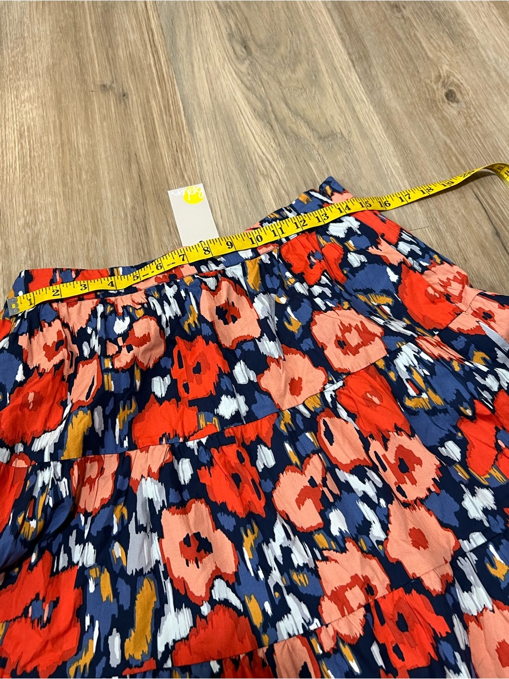 Boden tiered floral cotton poplin skirt size 8 - Picture 3 of 7